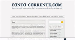 Desktop Screenshot of conto-corrente.com