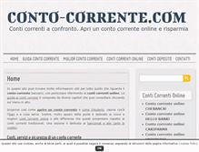 Tablet Screenshot of conto-corrente.com